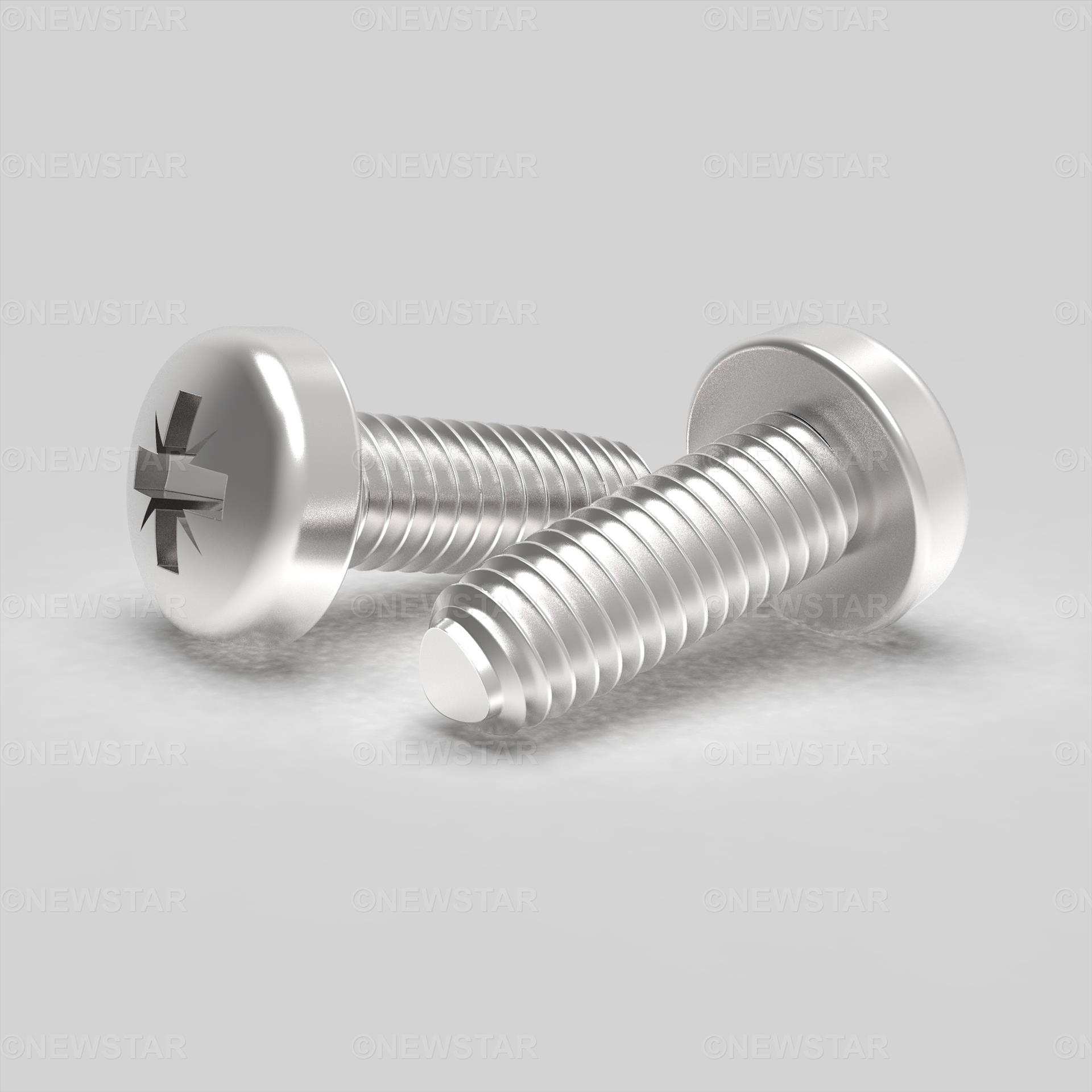 M2.5 X 5 Pan Pozi Thread Forming Screw DIN7500C A2 Stainless Steel